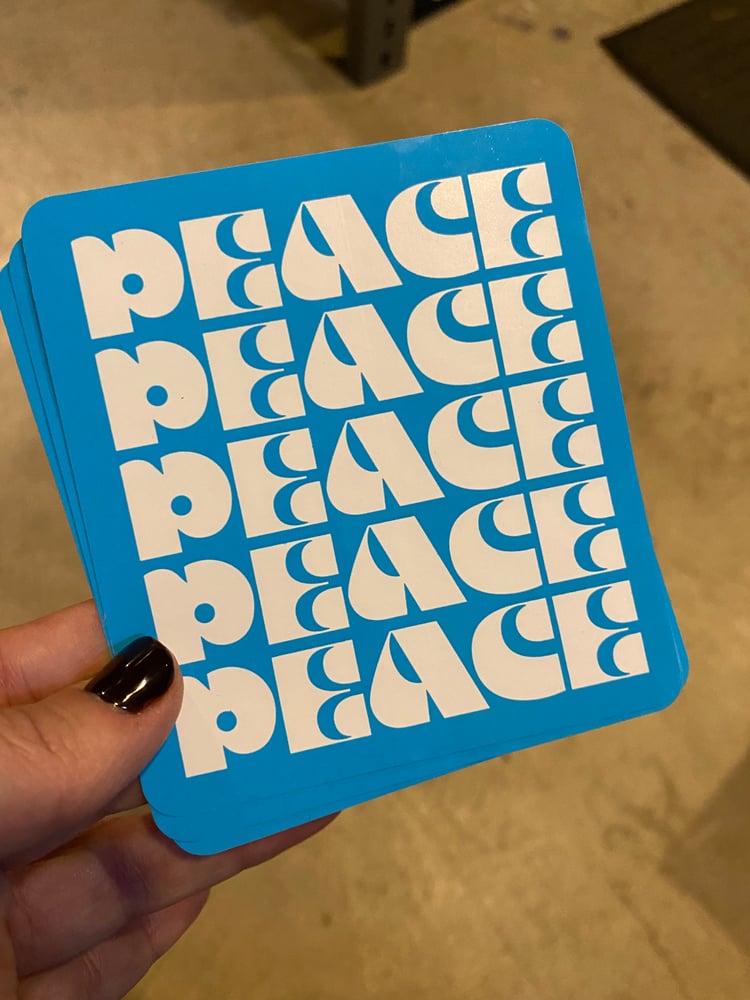 Image of “PEACE” STICKER 3-PACK.