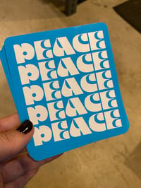 Image 2 of “PEACE” STICKER 3-PACK.