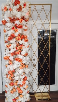 Image 4 of 220 white and orange flower runners for rent only 