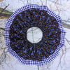 Purple Gingham Witch Two Tier Collar