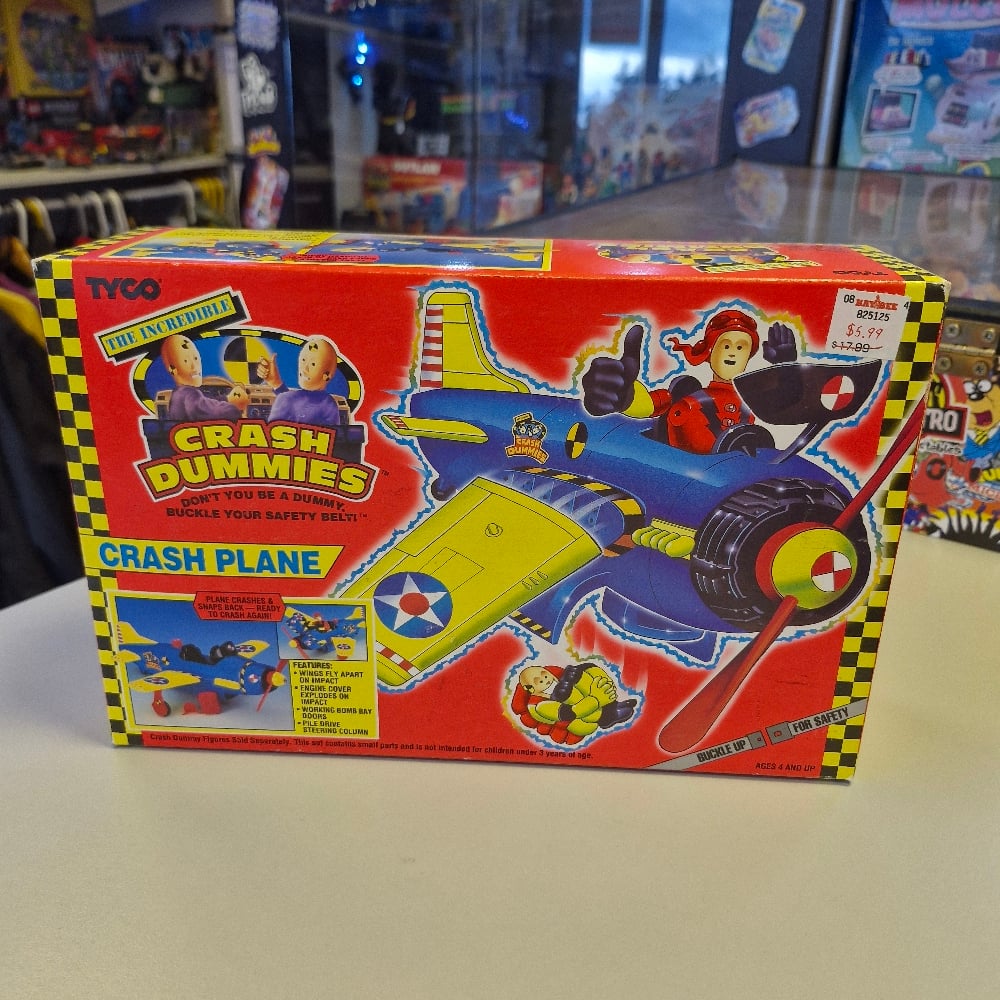 Image of Crash Dummies Crash Plane – Tyco – Vintage 1990s Toy – Sealed in Box