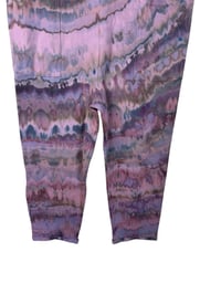 Image 9 of S/M Cotton Blend Knit Pocket Jumpsuit in Muted Agate Ice Dye