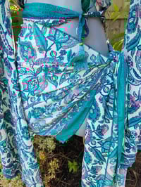 Image 5 of Pefkos co ord sarong set light turquoises jade