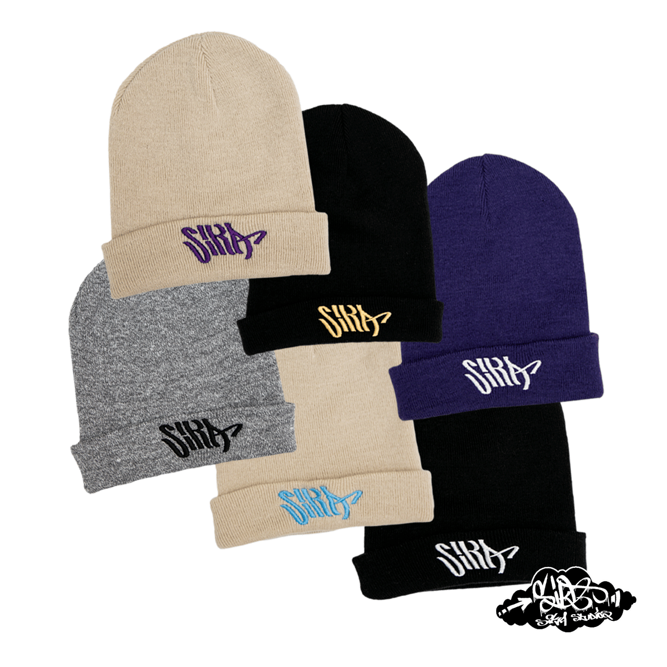 SIKA flow logo beanie hats SIKA studios