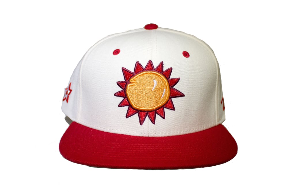 Image of Sunny Snapback (Red/Cream)
