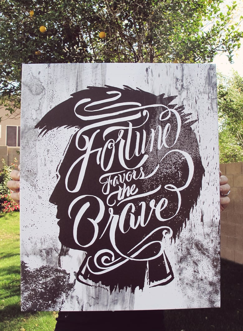 Image of Fortune Favors the Brave - Gallery Canvas