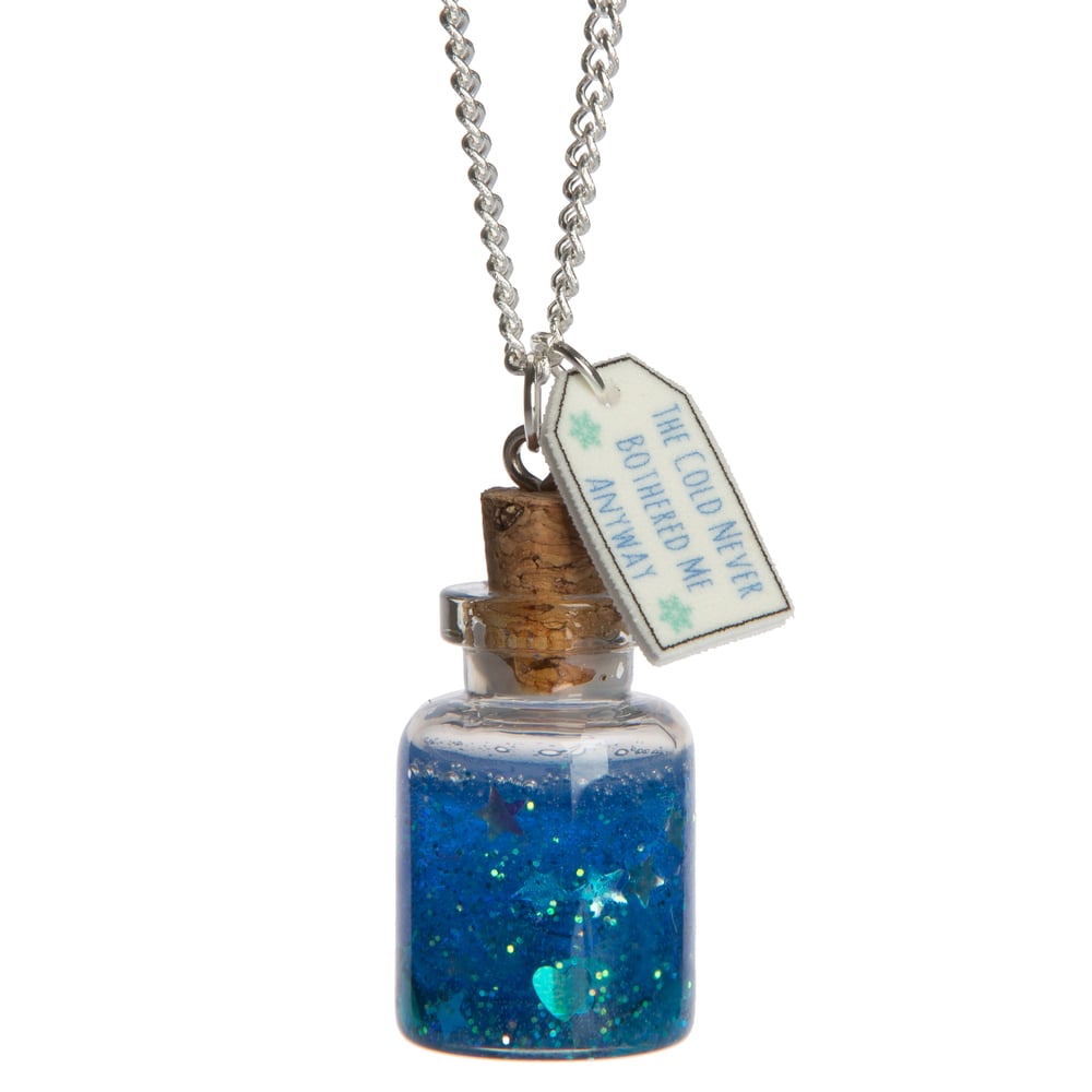 Image of Cold Never Bothered Me Bottle Necklace