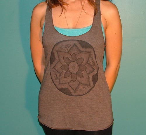 Image of Black Lotus Racer Back Tank Top