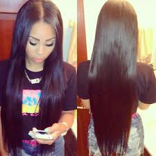 Image of Natural straight virgin hair