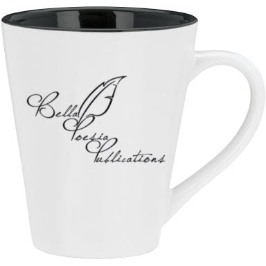 Image of Bella Poesia Publications White Coffe Mug - Black Logo