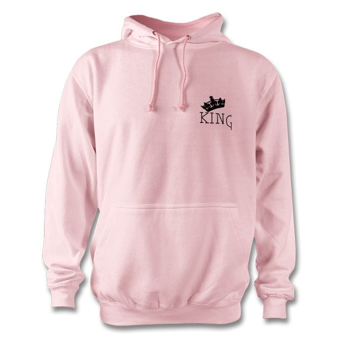 Image of pink king fashion hoodie unisex 