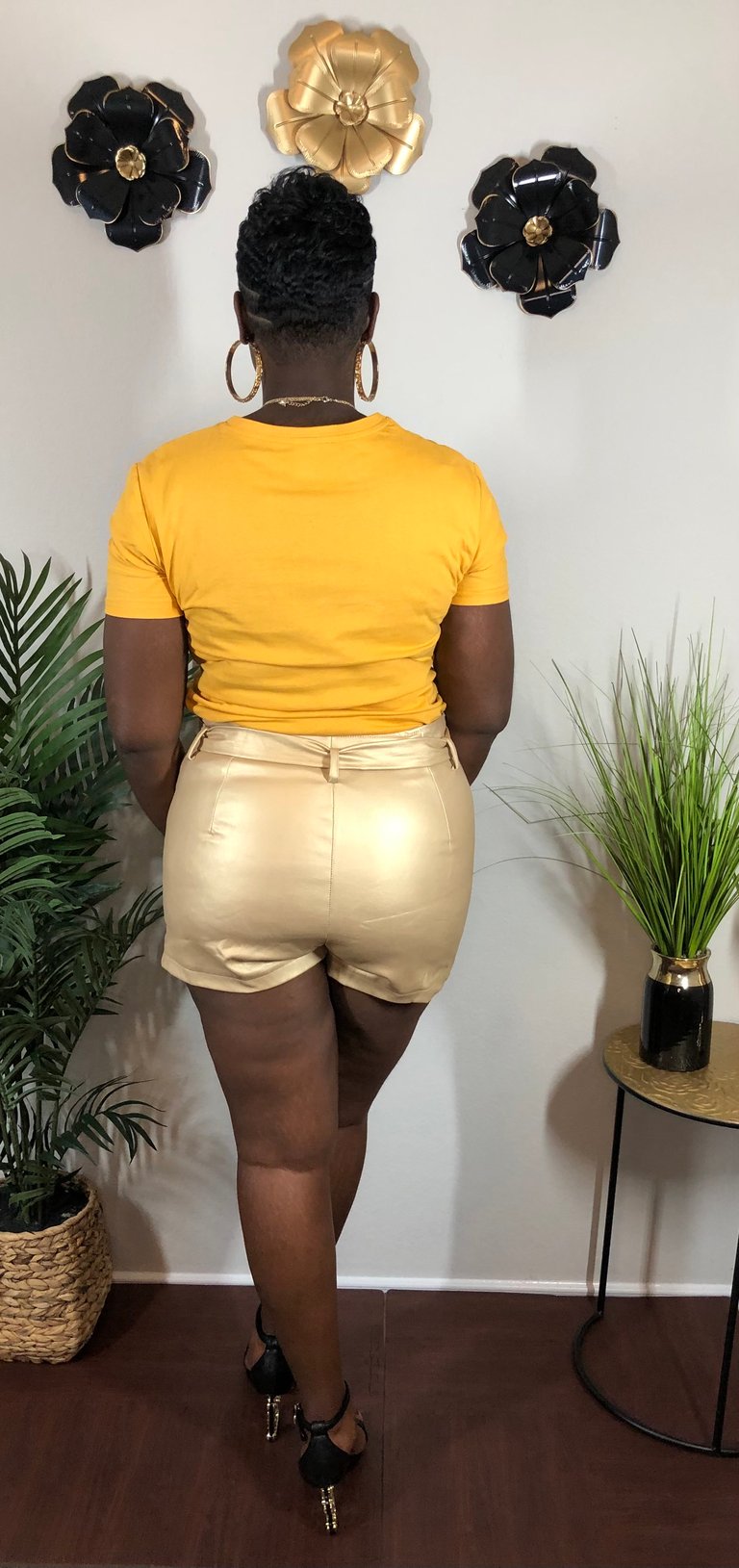 Pleather Shorts Image 2