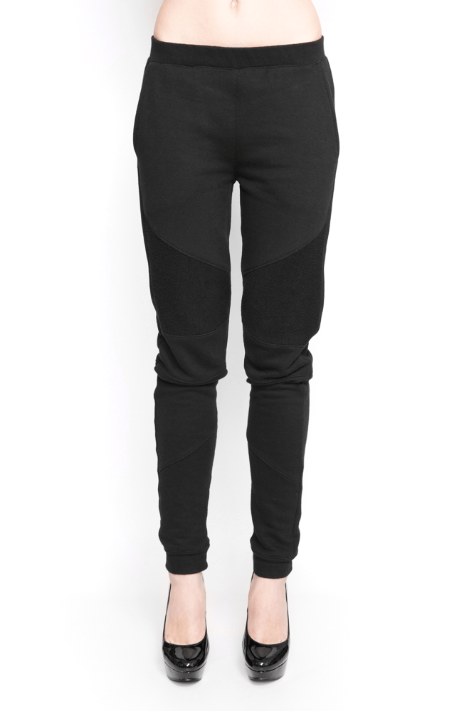 Image of Ⅲ Black Panelled Sweatpants - W