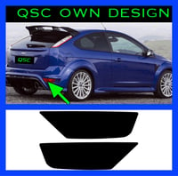 Image 2 of X2 Ford Focus Mk2.5 Rear Reflector/fog/reverse Overlay Stickers 