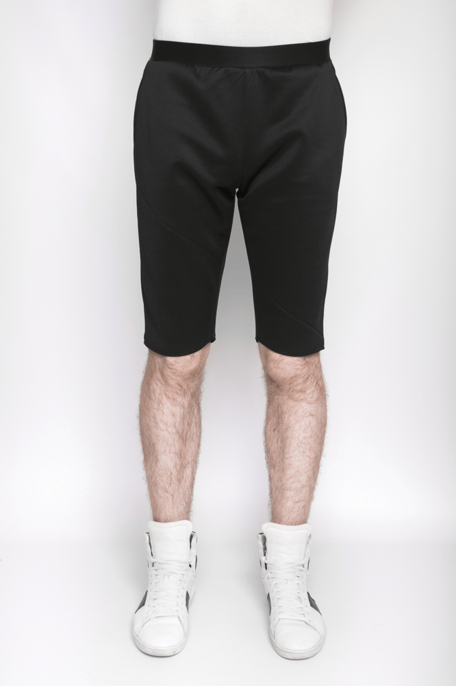 Image of Ⅲ Black Neoprene Shorts