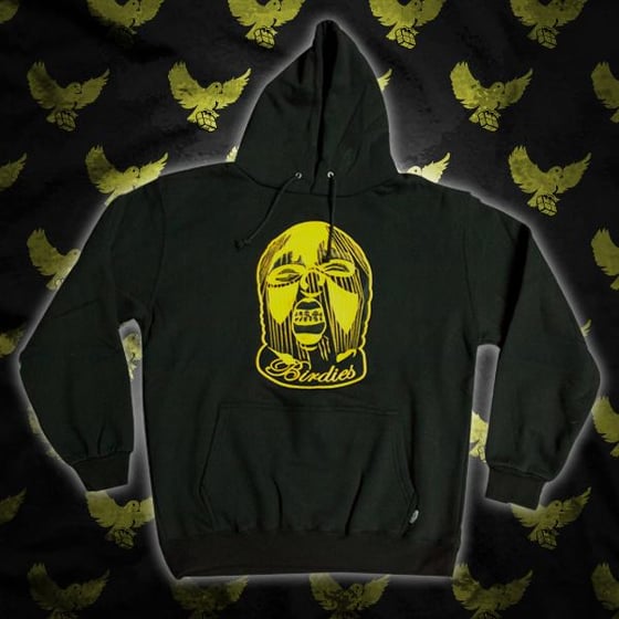Image of Black/Gold SkiMask Hoodie