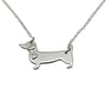 Sausage Dog Sterling Silver Necklace