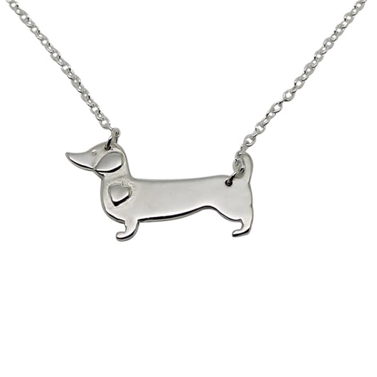 Sausage Dog Sterling Silver Necklace | Hilary & June