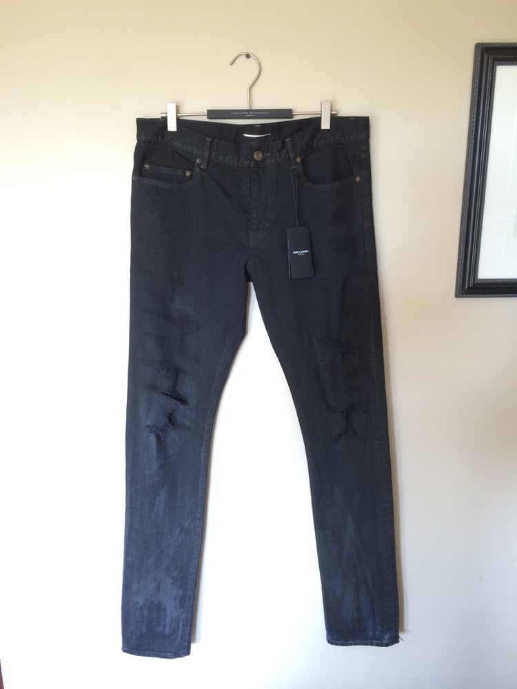 Image of Saint Laurent FW14 Destroyed Jeans
