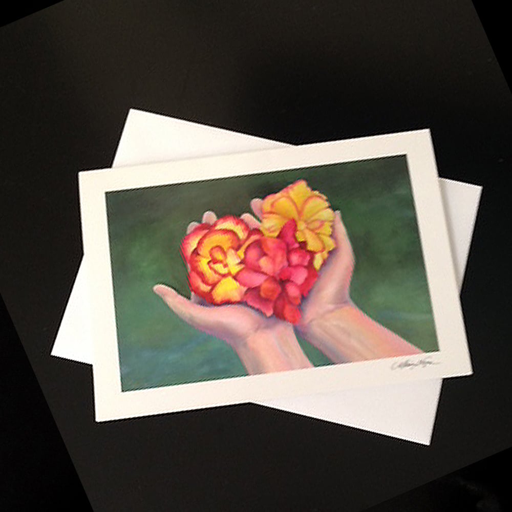 Image of Begonias 5-Pack Greeting Card SEt