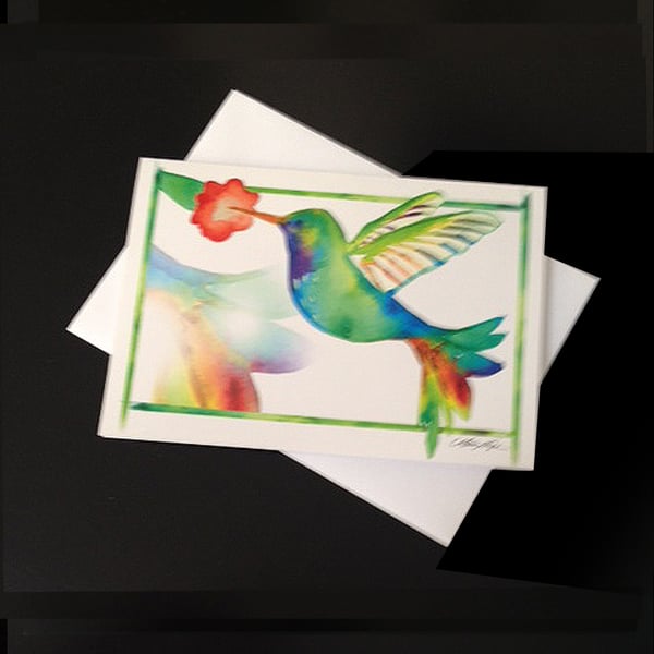 Image of Hummingbird 5-Pack Greeting Card Set