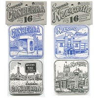 Image 1 of 16 Letterpress Coasters from Canberra and Newcastle