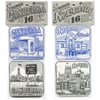 16 Letterpress Coasters from Canberra and Newcastle