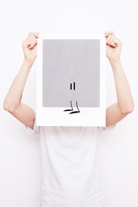 Image 1 of Trying To Disappear - Framed Screenprint