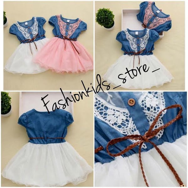 Image of New Denim Tutu Dress 