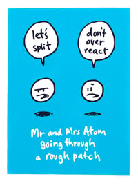 Image 2 of Mr and Mrs Atom Going Through A Rough Patch - Framed Screenprint