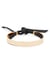 Image of Stripe Bracelet with Leather Band Men's Gold