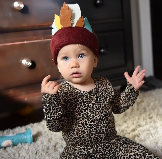 Image of Leather Feather Lion-hearts Headpiece