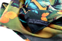 Limited Edition Lily Greenwood 100% Silk Scarf - Butterflies on Green/Gold