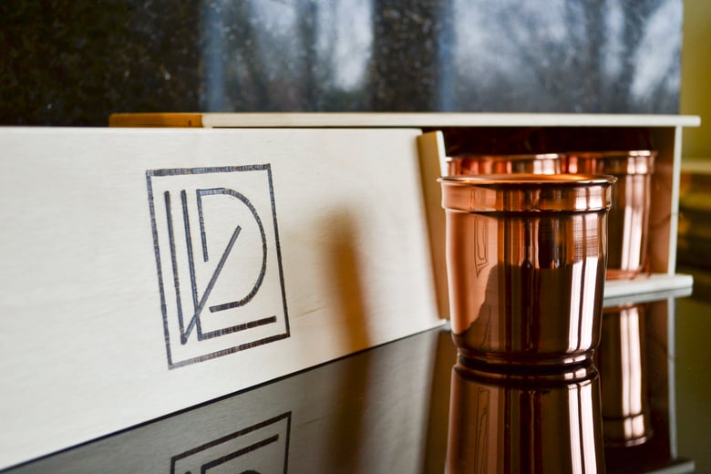 Image of Copper Tumbler Gift Box - set of four