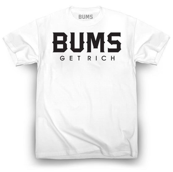 Image of BUMS Mens White T-Shirt