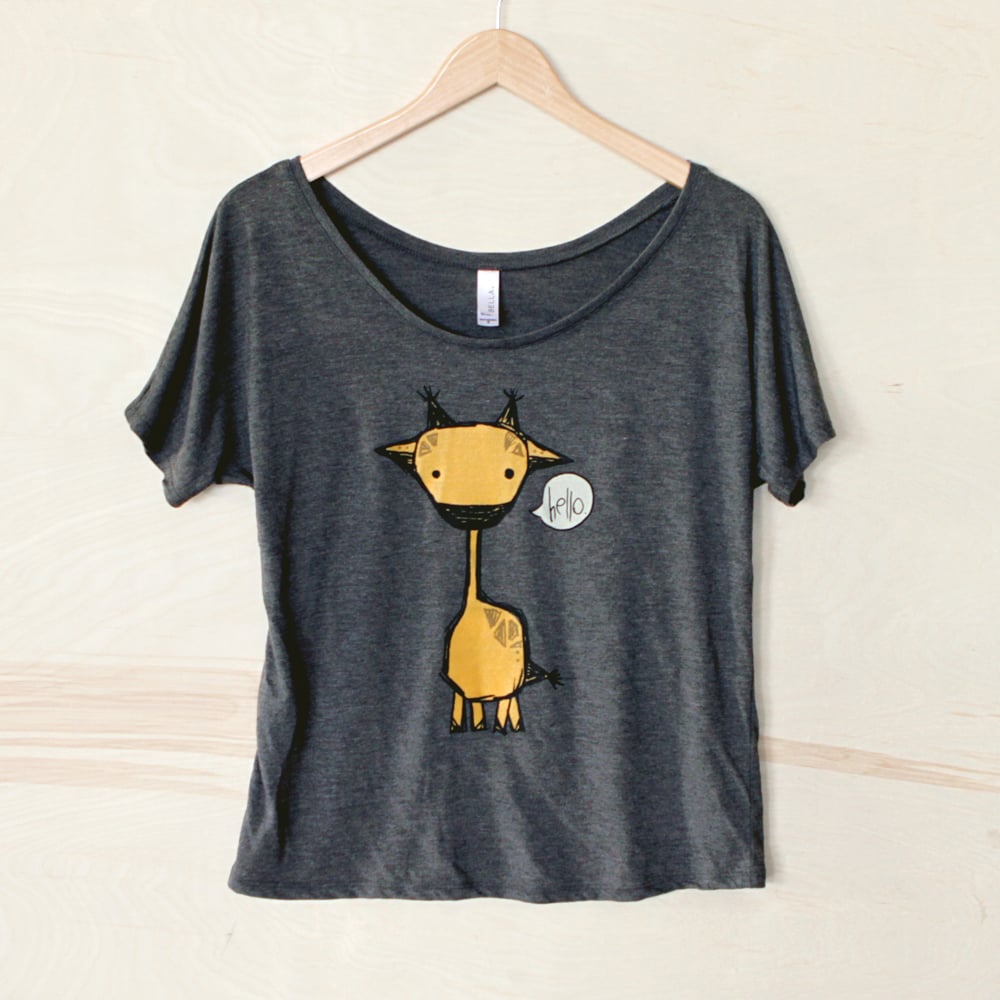 Image of "Marty the Giraffe" Flowy Tee