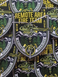 Image 2 of Large Green & Gold 'R.A.F.T'  woven patch