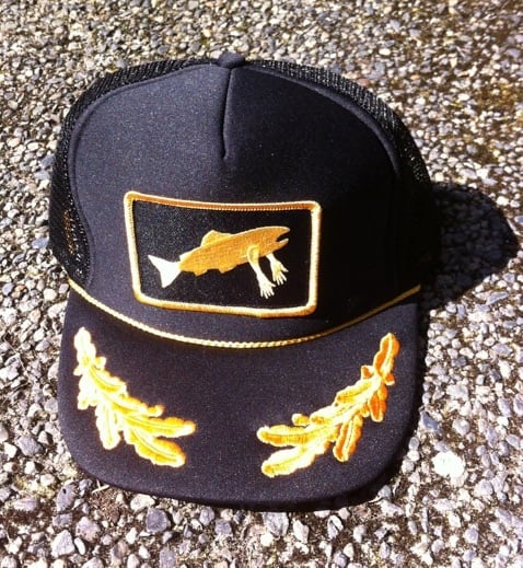 Image of Stealth Society X Salmon Arms CohoLab Hat Naval Trucker RESTOCK!