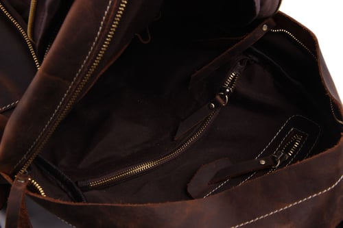 Image of Handcrafted Genuine Leather Backpack Travel Backpack,Laptop Bag, School Backpack JW10