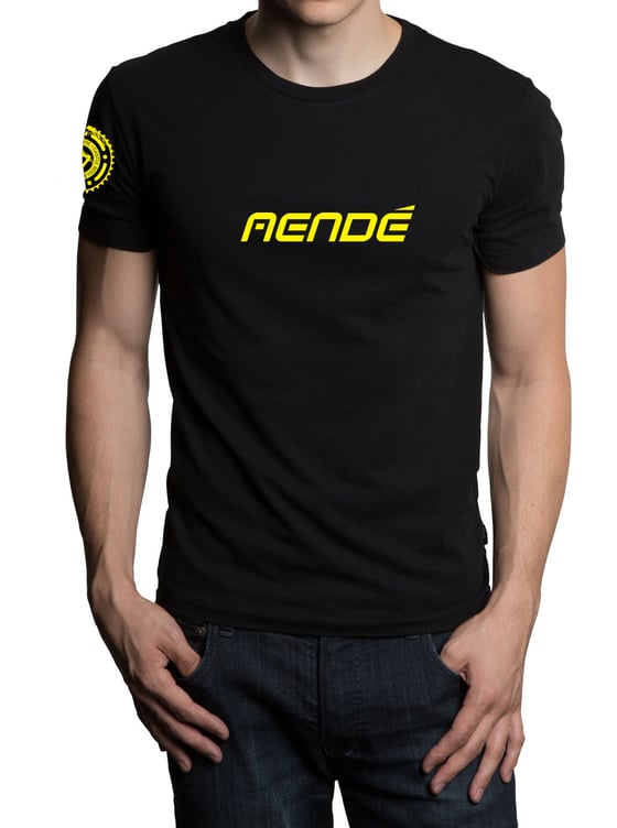 Image of *SALE* Aendé Retro T-Shirt Black/Yellow