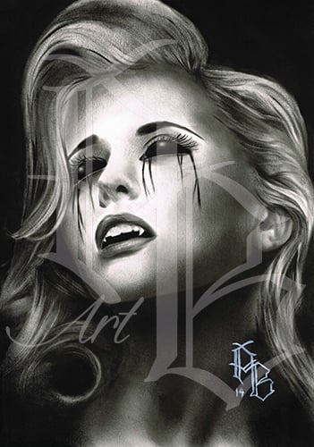 Image of Demon art print a4
