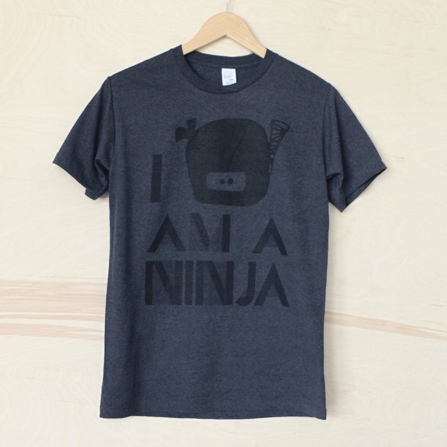 Image of "I Am A Ninja" Tee (Tri-Midnight)