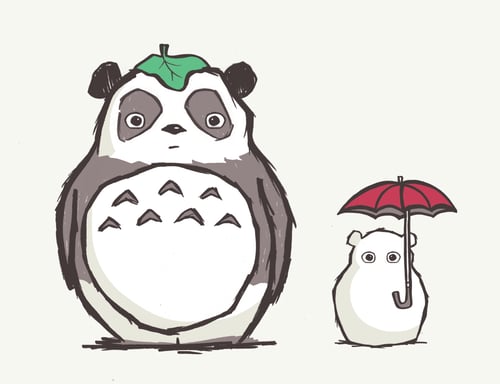 Image of "Totoro Panda" Unisex Tee