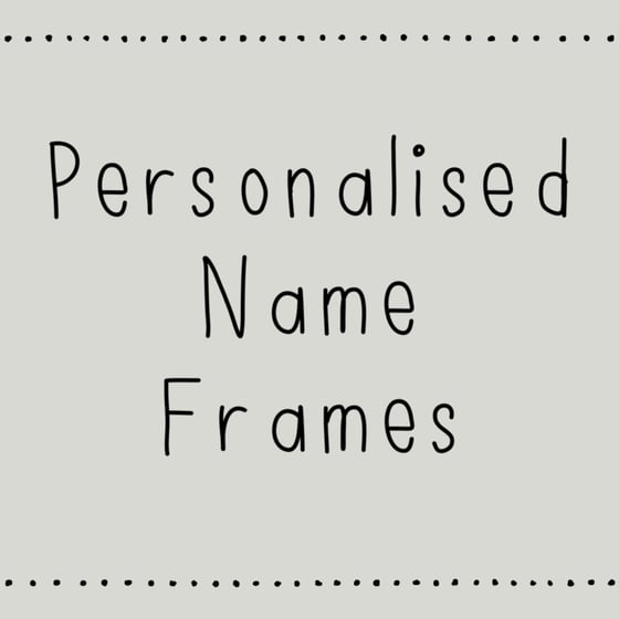 Image of Personalised Name Frame