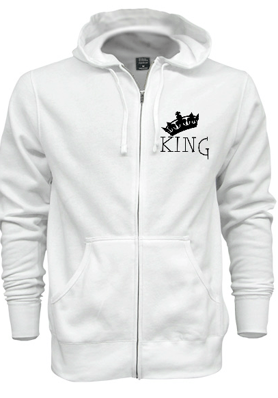 Image of official king jacket white/light pink 