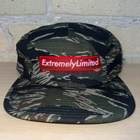 Image 1 of Tiger leaf camo box logo camp cap