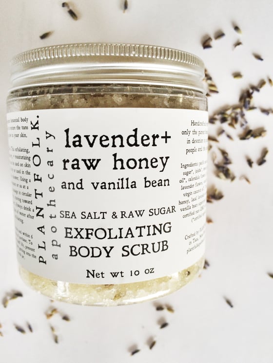 Image of Lavender + raw honey + vanilla bean //        Sea Salt & Raw Sugar Body SCRUB