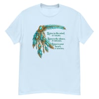 Image 7 of Listen to the Wind Western Feather Shirt – Inspirational Boho Cowgirl Quote T-Shirt