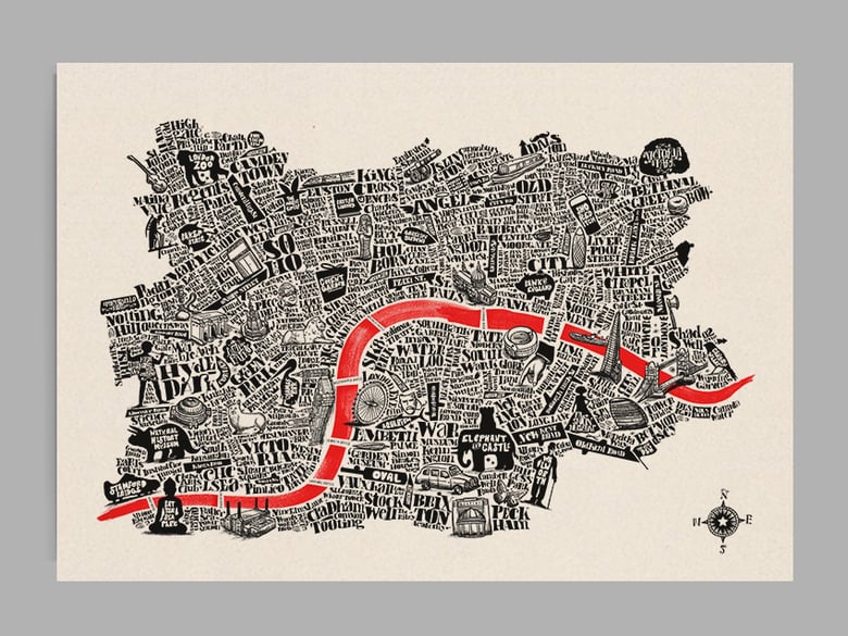 Image of RED RIVER - A2 - London Map