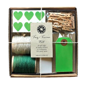 Image of Dark Green Tag + Twine Kit